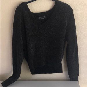 UO black chenille sweater